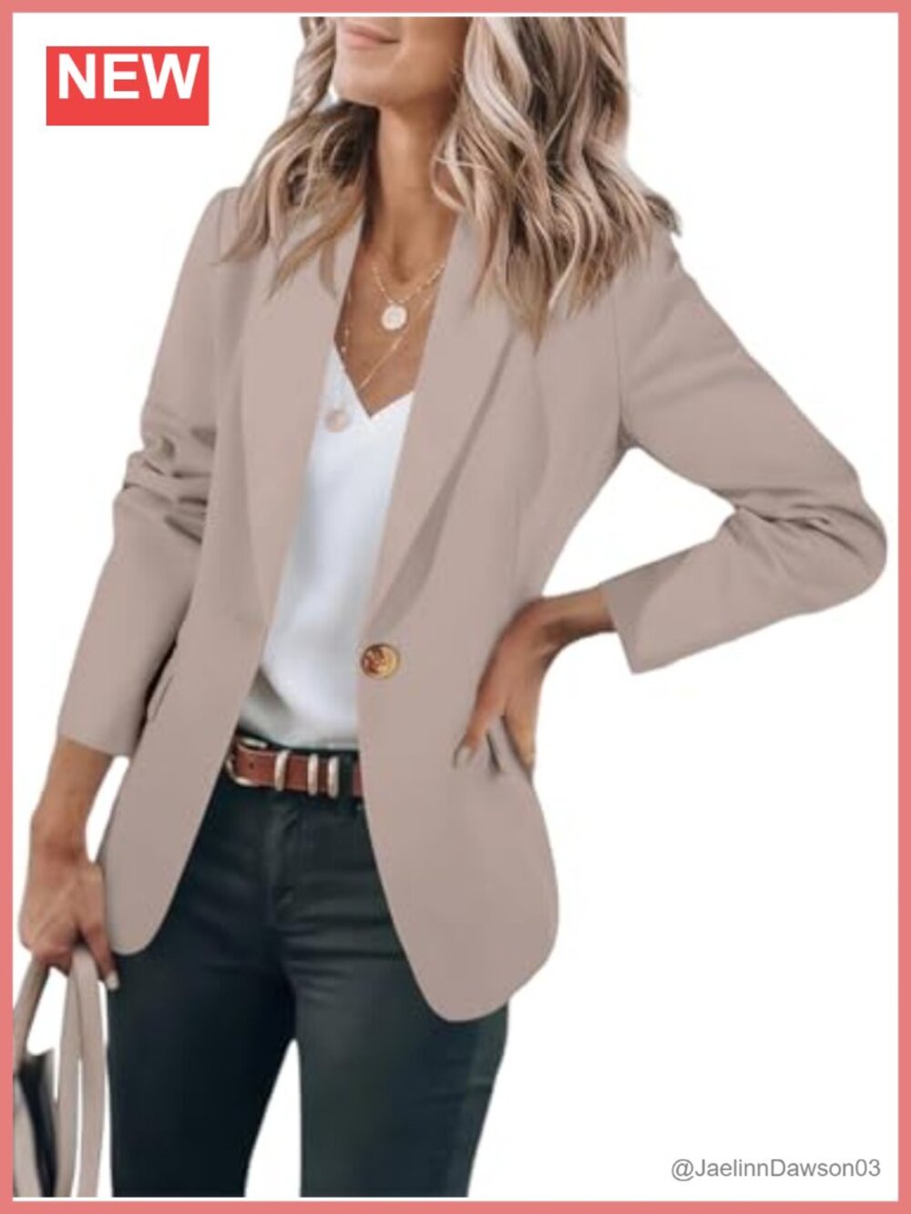 Womens Lightweight Long Sleeve Blazer Business Casual Work Office Jacket